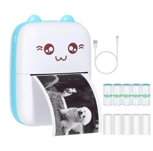 🐰 الطابعة الصغيرة الذكية™ – اطبع صورك وملاحظاتك في لحظة بدون حبر 😍