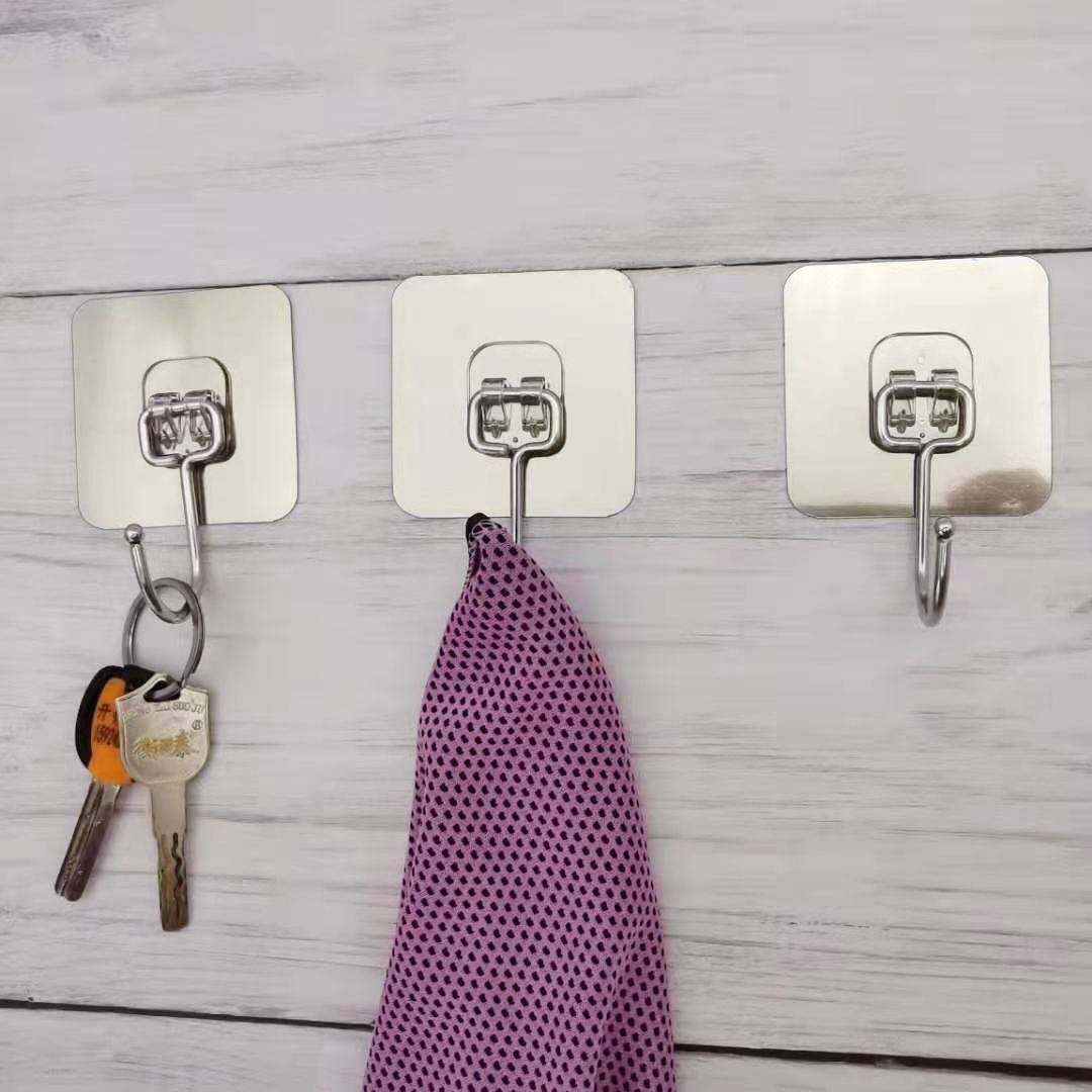 كروشي ذكي بلا تقب – Crochet mural adhésif قوي وسهل التركيب للحمام والمطبخ